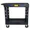 Pake Handling Tools Plastic Utility Cart, 550 lb. Cap, 34.5" x 16.7", 2 Shelves PAKPP05 - alternate 1